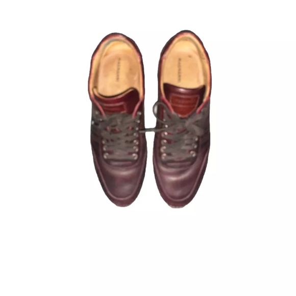Authentic Magnanni Merino Burgundy Leather Sneakers 18457 Men’s 9.5M Pre owned main image 2
